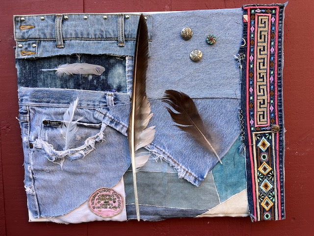 Nature and Denim Collage
