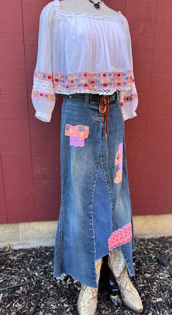 Cowgirl Jean Skirt