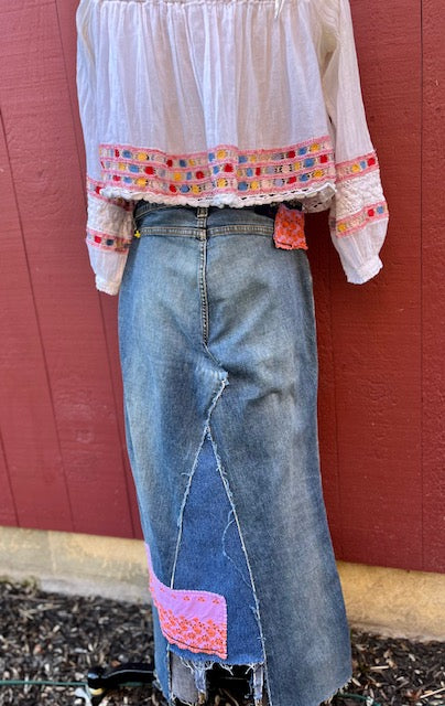 Cowgirl Jean Skirt